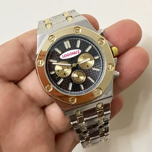 AP Kasa (Audemars Piguet Model) Toptan Erkek Kol Saati - İsme & Logoya Özel Lazer Baskılı (Min. 10 Adet)