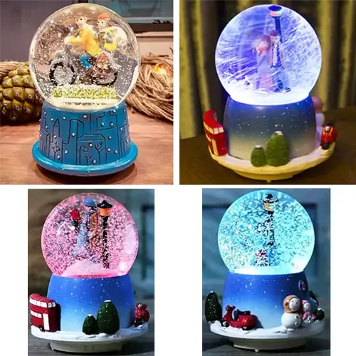 Toptan Motorlu ve Müzikli Kar Küreleri - 17 cm Dekoratif Ürün