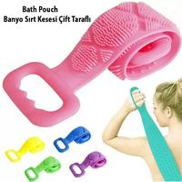  Bath Pouch Banyo Sırt Kesesi Çift Taraflı