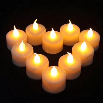 12 Li Led Tealight Sarı Işık Mum