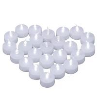 24 Adet Led Mum Tealight Beyaz Işık
