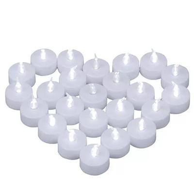 24 Adet Led Mum Tealight Beyaz Işık