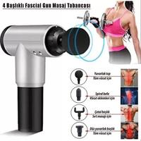 4 Başlıklı Fascial Gun Masaj Tabancası