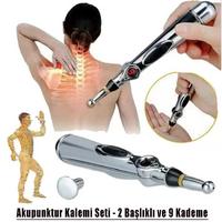 Akupunktur Kalemi Seti  2 Başlıklı ve 9 Kademe