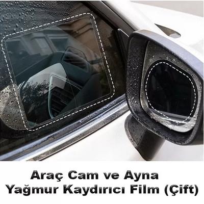 Araç Cam ve Ayna Yağmur Kaydırıcı Film (Çift)