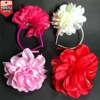 Toptan Büyük Çiçekli Taç Toka-Paket 10 Lu