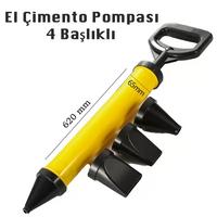 El Çimento Pompası 4 Başlıklı