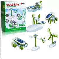 Toptan Güneş Enerjili Robot Oluşturma Seti Solar Kit (6 in 1)