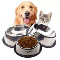 Kedi Ve Köpekler İçin Çelik Mama Kabı