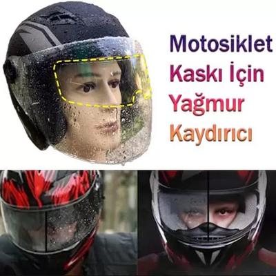 Motosiklet Kaskı İçin Yağmur Kaydırıcı