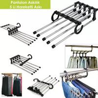 Pantolon Askılık 5 Li Hareketli Askı