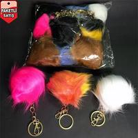 Toptan Peluş Çanta Anahtarlık-Paket 12 Li