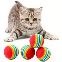 Sünger Kedi Köpek Çiğneme Ve Oyun Topu 4 Adet