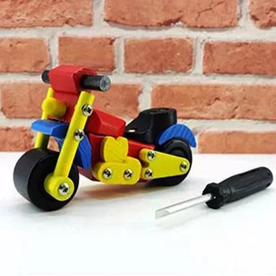 Toptan  Ahşap Sök Tak Motosiklet Oyuncak