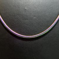 Toptan Çelik Kalın Renkli Yılan Zincir Kolye - 2mm  Modern ve Şık