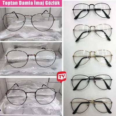 Toptan Damla Model İmaj Şeffaf Gözlüğü