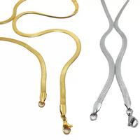 Toptan Ezme Model Yılan Çelik Kolyeler 0.4 mm