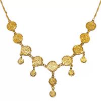 Toptan Gold Tasarım Sallantılı Çelik Kolyeler
