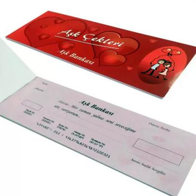 Toptan Hediyelik Aşk Çekleri