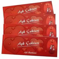 Toptan Hediyelik Aşk Çekleri
