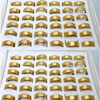 Toptan Köşe Traşlı Sade İthal Çelik Yüzükler