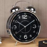 Toptan Metal Masaüstü Işıklı Çalar Saat Büyük Boy