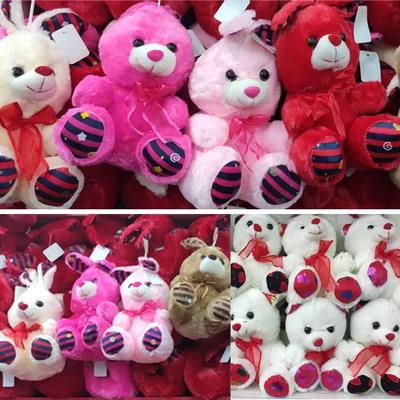 Toptan Peluş Ayıcık Ve Tavşan 24 Cm
