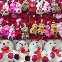 Toptan Peluş Ayıcık Ve Tavşan 24 Cm