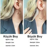 Toptan Şekilli Halka Bijuteri Küpeler