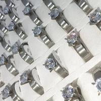 Toptan Silver Tasarım Tektaş Çelik Yüzükler