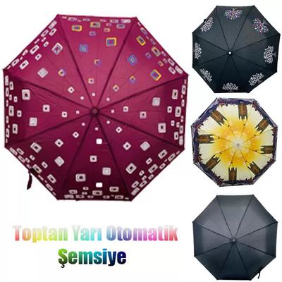 Toptan Yarı Otomatik Bay Bayan Şemsiyeler