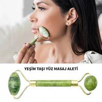 Yeşim Taşı Yüz Masaj Aleti 2 Li