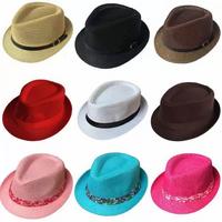 Toptan Bay Bayan Tek Renk Fotr Şapkalar Seri-3